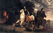 Artur Grottger The Escape of Henry of Valois from Poland. oil